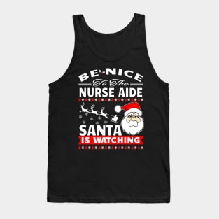 Aide Santa Is Watching Nurses Day Tank Top